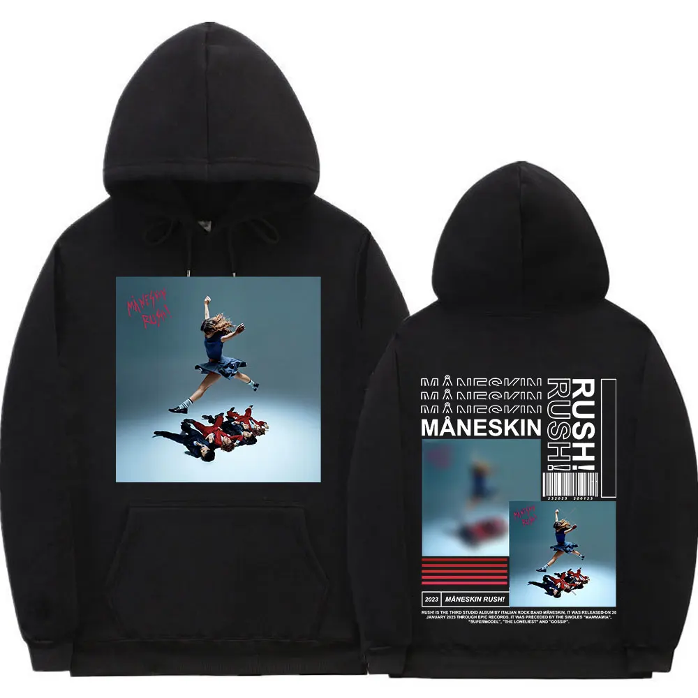 

Толстовка Maneskin в итальянском стиле рок-группы, новинка 2023, пуловеры с рисунком музыкального альбома, мужские и женские свитшоты оверсайз в с...