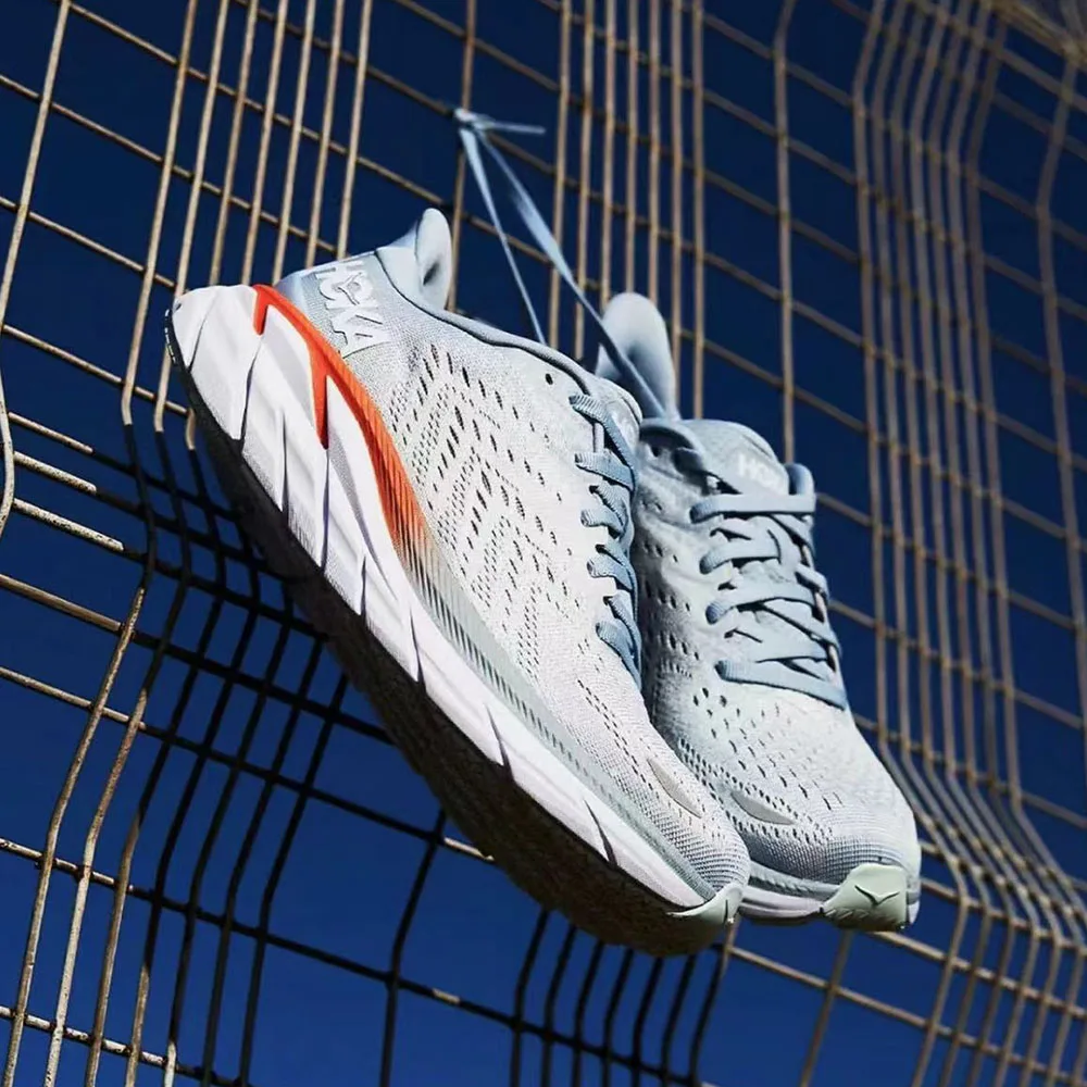 HOKA Clifton 8 Men Shock Absorption Breathable Trail Running Shoes Sneakers Outdoor Marathon Light Casual Tennis Shoes for Women