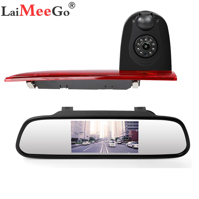 

Waterproof Night Vision Car Brake Light Camera For Ford Transit Custom after 2016 5th HD LED 170° Backup Camera Car monitor kit