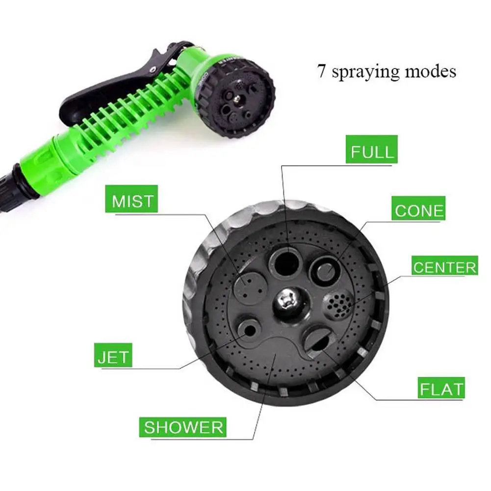 7 Pattern Garden Water Gun Hose Nozzle Mutifunctional Household Car Washing Yard Sprayer Pipe Tube Sprinkle Tools | Дом и сад