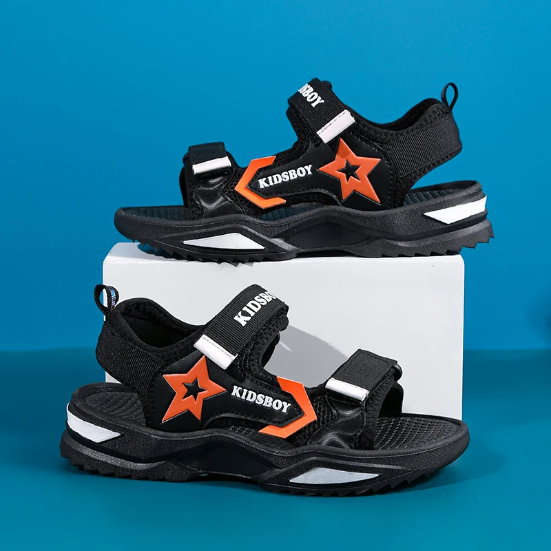 Летние детские пляжные сандалии KJEDGB модная обувь для мальчиков повседневная