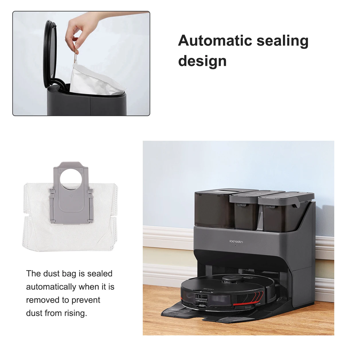 Мешок для пыли Roborock S7 MaxV Ultra / Q5+ Q7+ Q7 Max+ T8 G10S PRO Robot Sweeper Аксессуары