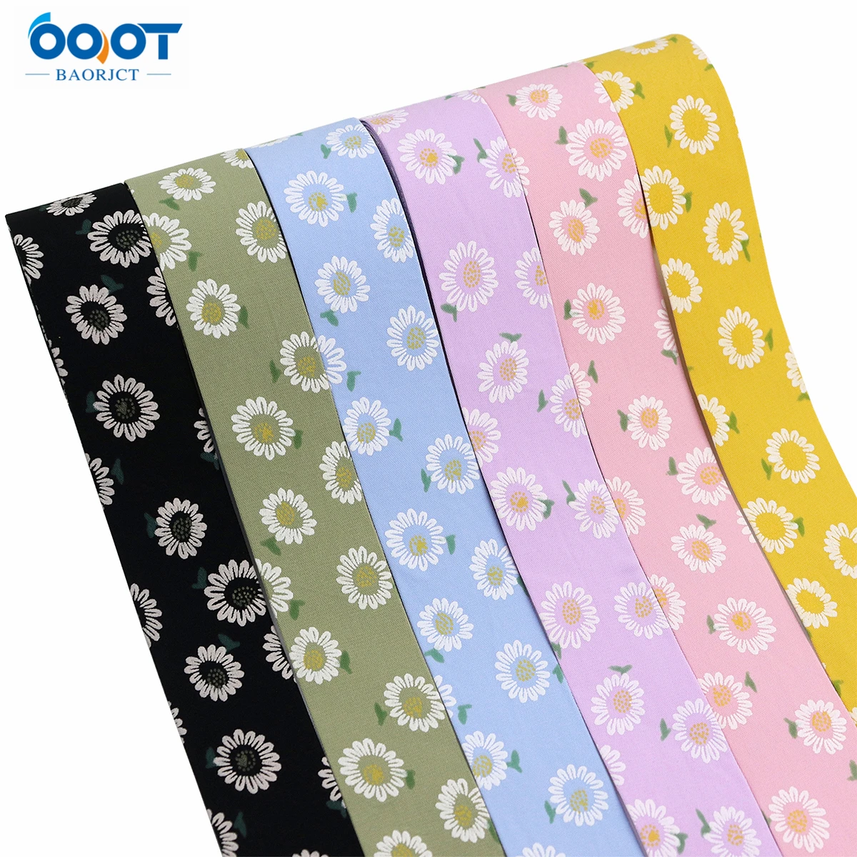 Двусторонняя Цветочная утолщенная тканевая лента 5 ярдов 38 мм сделай сам зажим