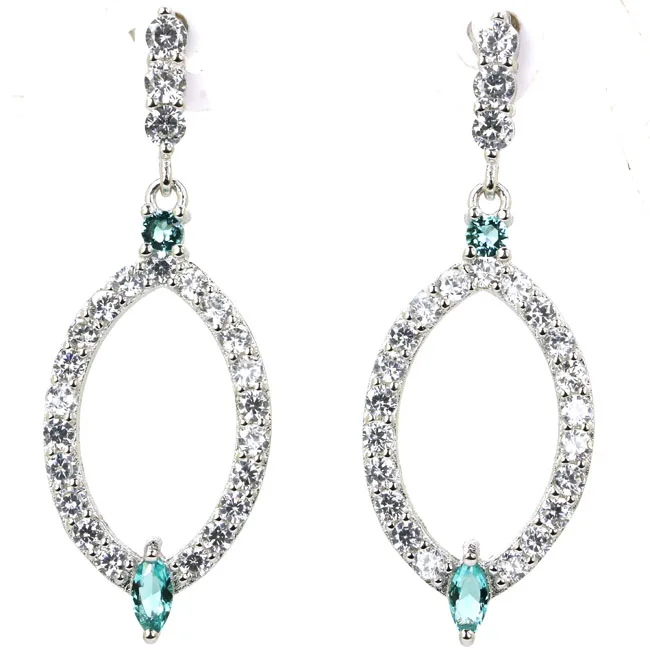 45x16 мм очаровательные 6 г топаз перидот турмалин цитрин аквамарин CZ повседневная