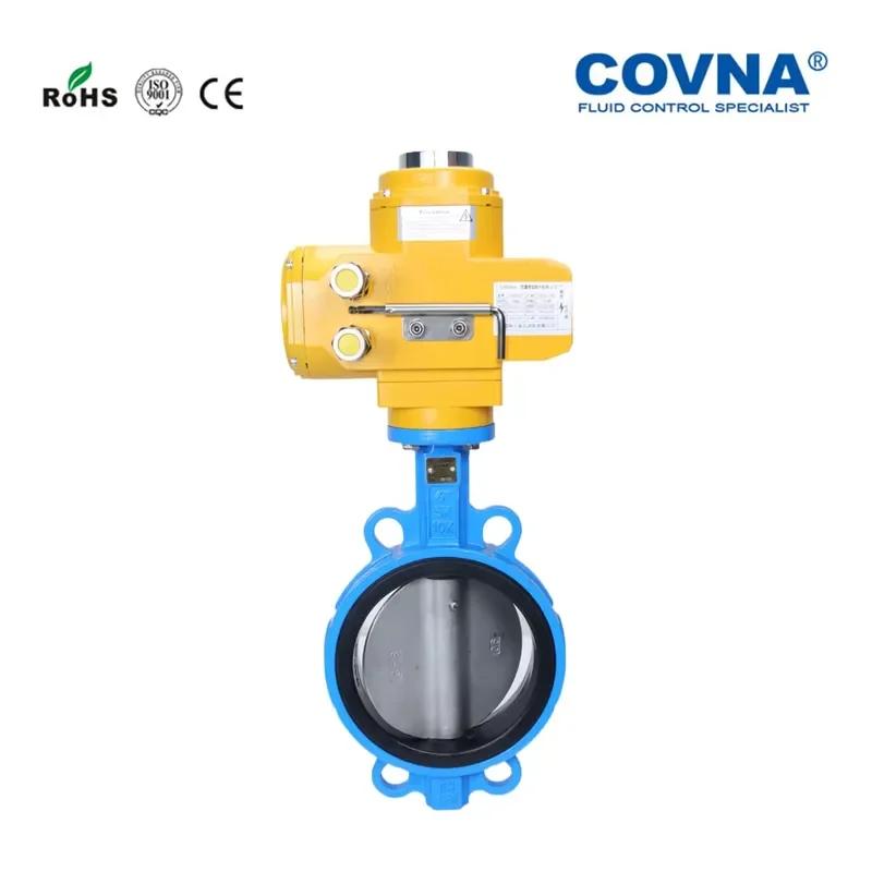 Фото Распродажа COVNA B2B: Взрывозащищенный электрический межфланцевый поворотный затвор DN150 из нержавеющей стали с электроприводом №5