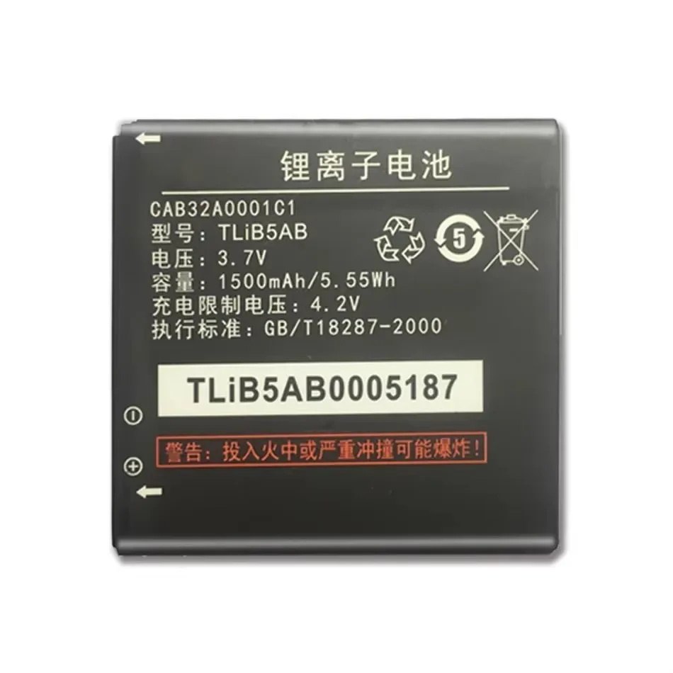Портативный аккумулятор TLiB5AB 1500 мАч для Alcatel One Touch 6010 6010D 916 991 TCL A986 A980 S600 S500 большой