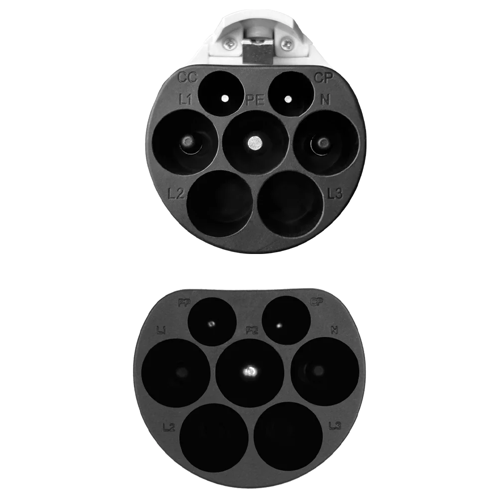 Зарядный кабель Teschev Type 2 to GBT EV 3 метра 1 фаза 32 А 7 кВт тип электромобиля Гбит/Т для