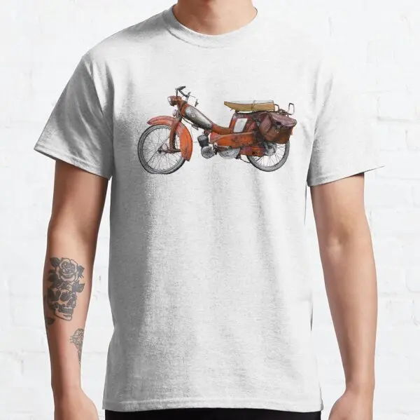 

Vintage French Motobecane Moped t shirt for Triumph Bajaj Jawa Buell Haojue KTM Suzuki