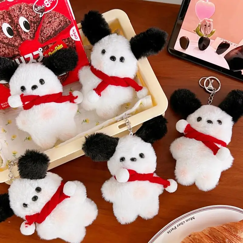 

Sanrio Pachacco, Мультяшные плюшевые игрушки, собака, брелок, украшение, креативный рюкзак, подвеска, новогодний подарок для мальчиков и девочек