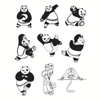 2022 new arrival background transparent clear silicone stamp seal for diy panda scrapbooking photo album paper card making