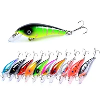 1pc 5 7cm4 4g 10 color 3d eye minnow bait with 2 high carbon steel treble hooks fishing lure fishing tackle fishing accessories