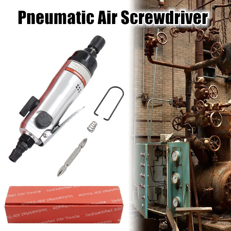 

1/4" 10000RPM Pneumatic Air Screwdriver Industrial 5H Torque Straight Driver Household Woodworking Car Repair Air Tool