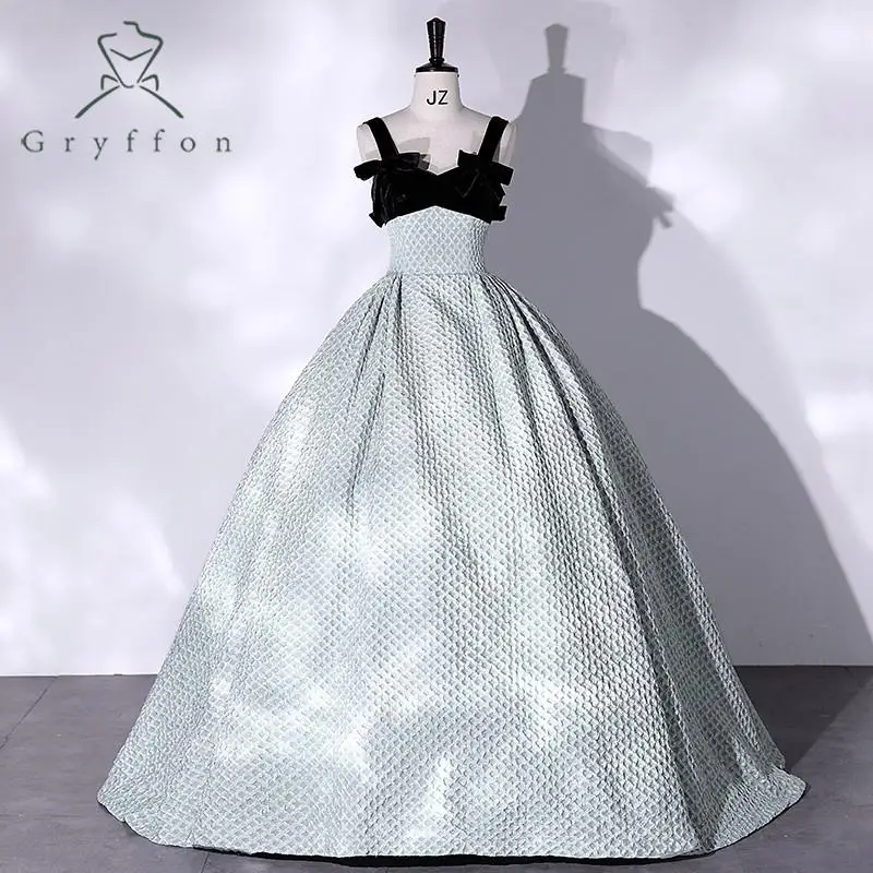 

Sweet Suspender Party Dress Luxury Quinceanera Dresses Classic V-neck Light Luxury Ball Gown Customize Prom Dress Real Photo