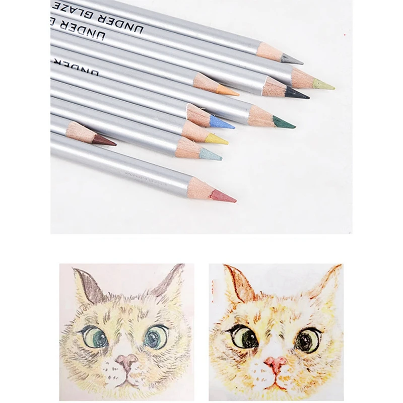 Искусственный цветной карандаш под глазурь ручная роспись эмалированный мел