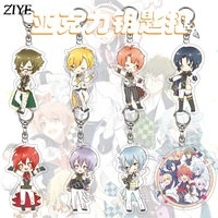 anime idolish7 keychain nakajima izumi iori leader pendants acrylic figures keyring fans collection cute key chain jewelry gifts