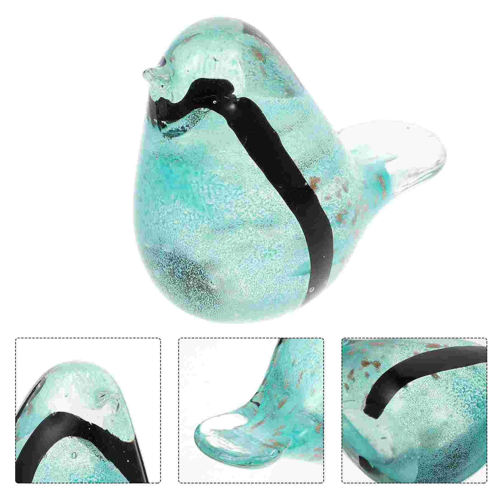 

Glass Bird Decoration Chic Bedroom Desk Ornament Lovely Home Decoration