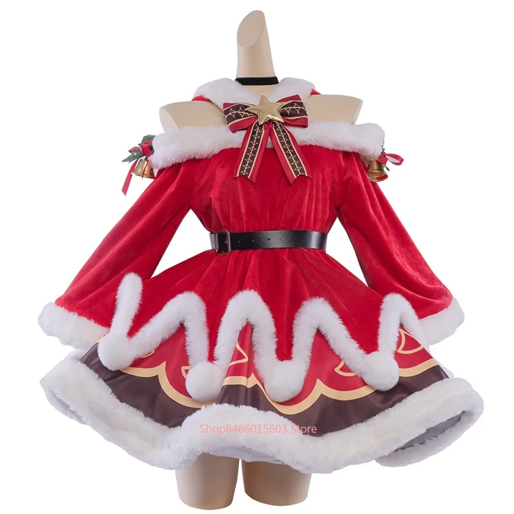 

Anime Game Genshin Impact Barbaras Cosplay Costume Christmas Carnival Party Uniform EVE Girl Kid Festival Outfits Halloween Gift