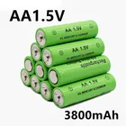100% Новые щелочные батарейки AA 3800 мАч 1,5 В батарейки