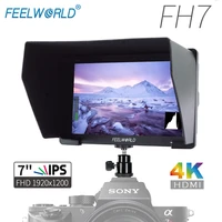 feelworld fh7 7 ips 4k 1920x1200 full hd camera field monitor with hdmi 4k uhd input output peaking focus histogram zebra audio