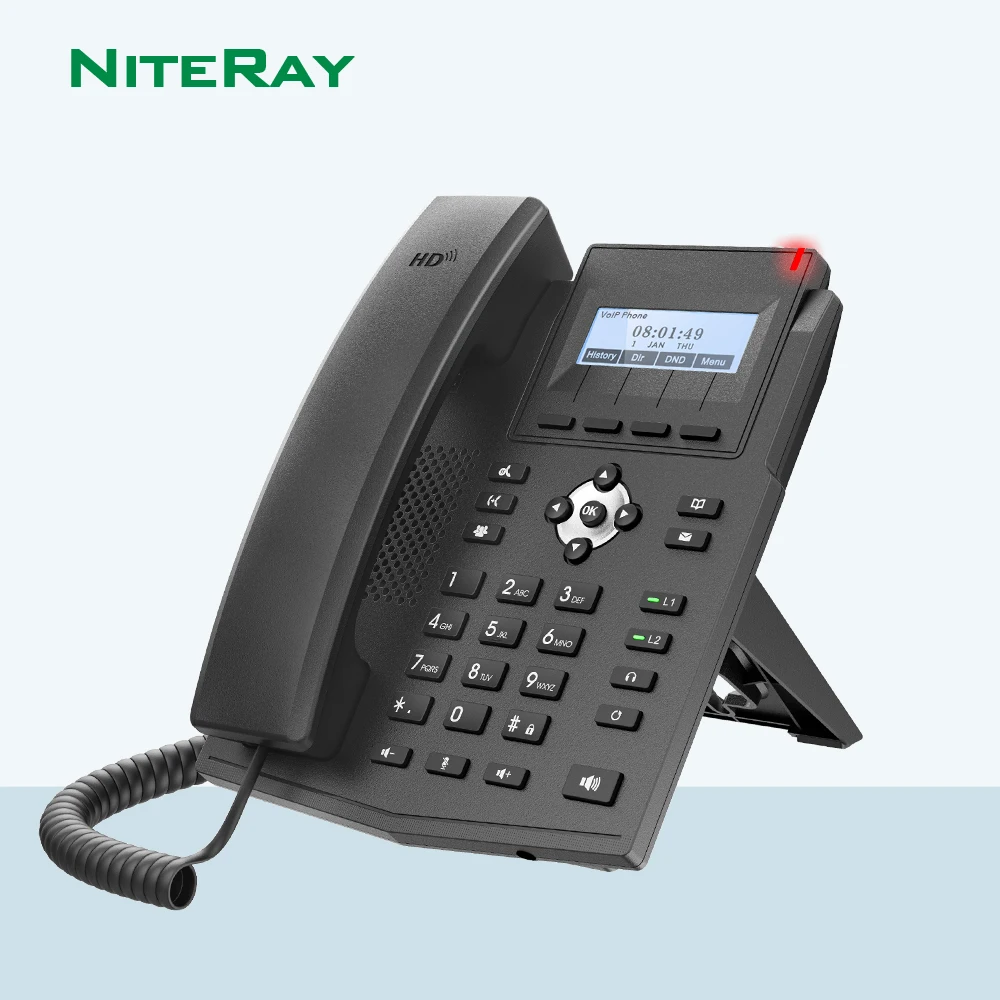 

X1SP 1 POE 2 SIP Lines Entry-level Business IP Phone,Open VPN,HD Voice,VoIP Intercom Telephone Support EHS wireless headset