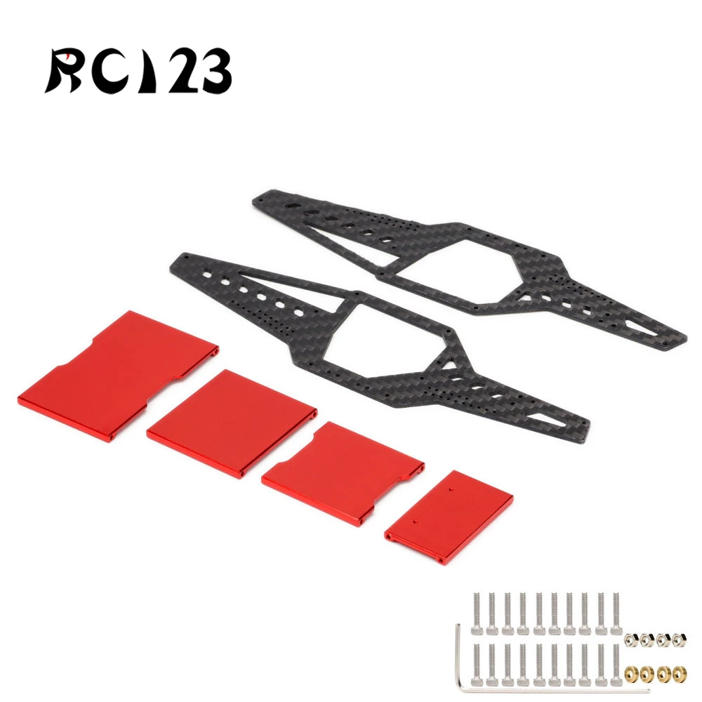Горный багги из углеродного волокна, рулон, Корпус Корпуса корпуса, шасси для 1/24 RC Crawler SCX24, детали для радиоуправляемых автомобилей