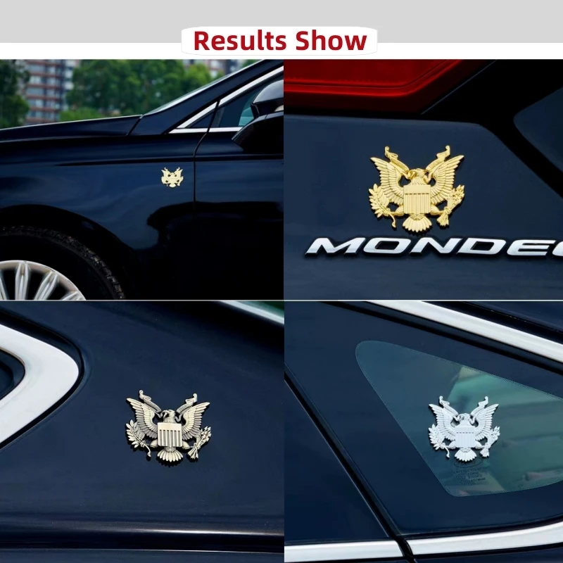 1 шт. украшение автомобиля 3D металлический орел логотип наклейки значок эмблема