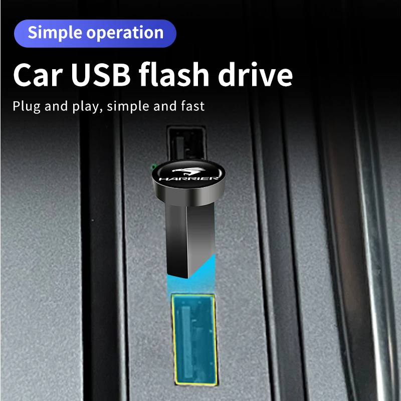 Автомобильный USB-накопитель с памятью для Toyota Harrier Corolla Yaris Aygo Prius CHR Camry Auris Avensis Land