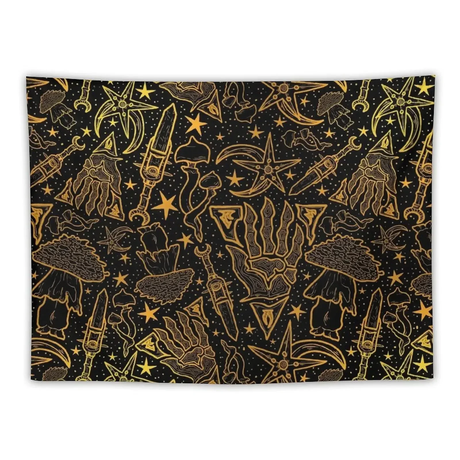 Неварский нетервар | Золотой узор Morrowind GOTY Edition Inspired Scrolls Elder Online Fantasy RPG Гобелен Dunmer