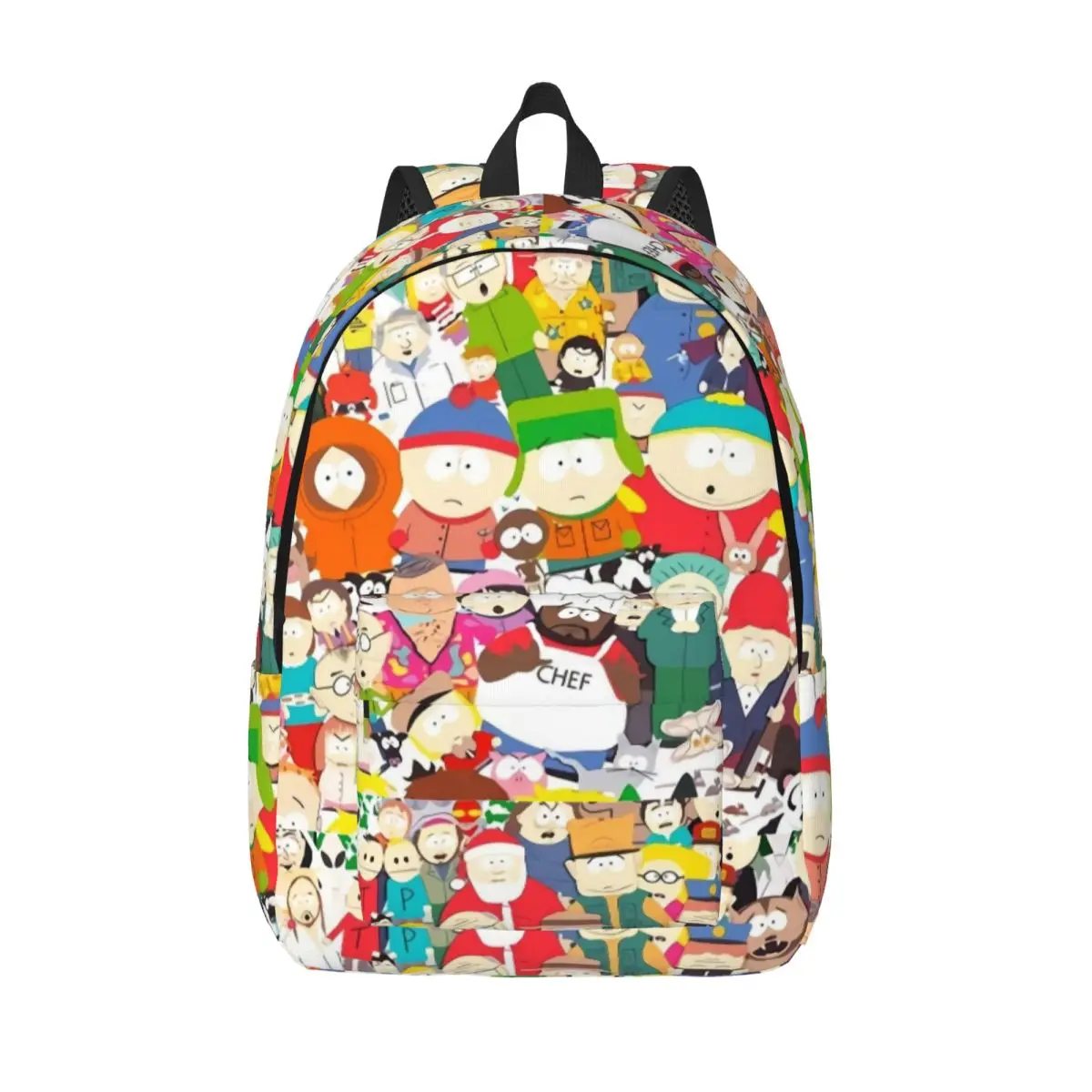 

South-Park All Characters Backpack for Preschool Kindergarten School Student Vintage Book Bags Boy Girl Kids Canvas Daypack