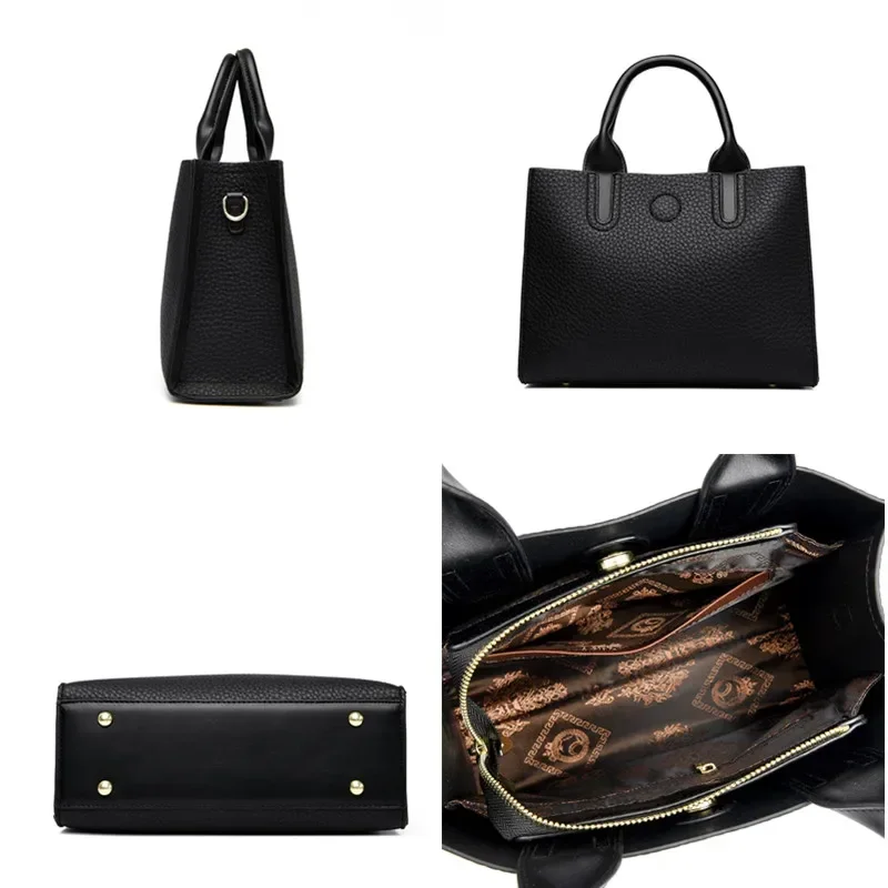 Роскошная женская трендовая винтажная большая сумка высокого качества кожаная