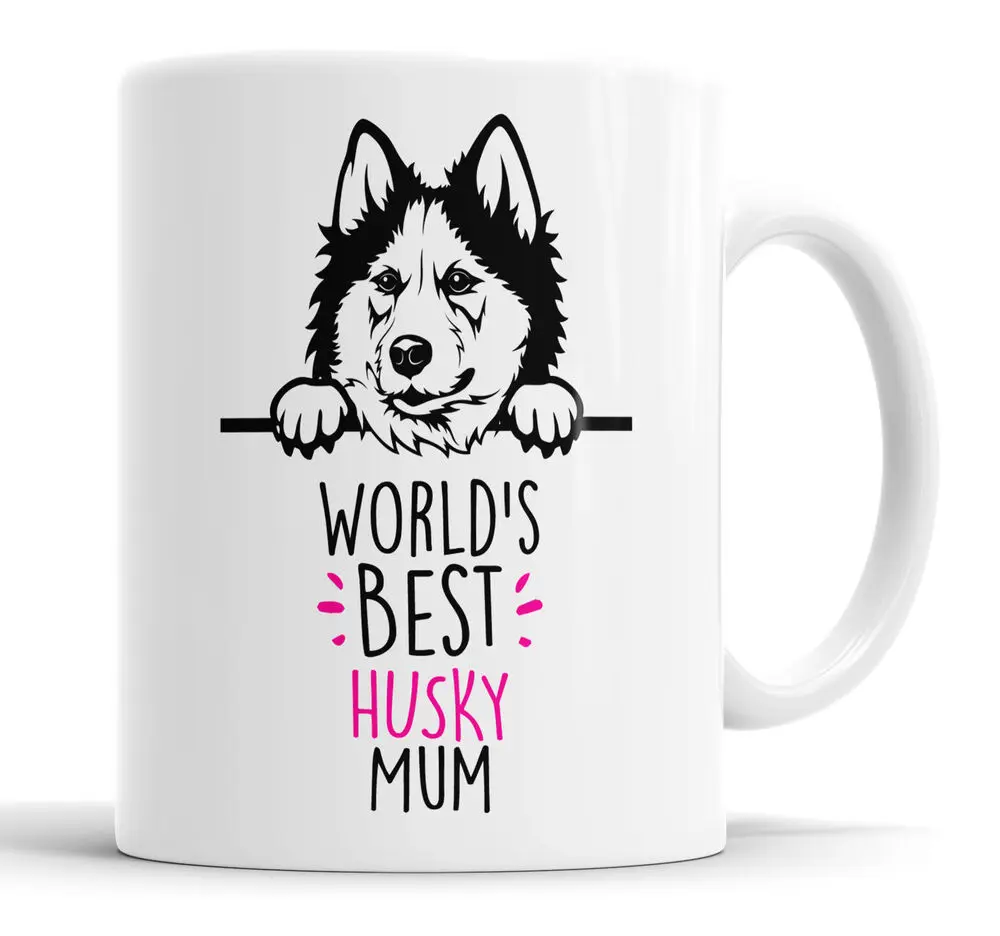 

Husky Mug World'S Best Mum Mug Dog Mum Cup Friend Funny Gift