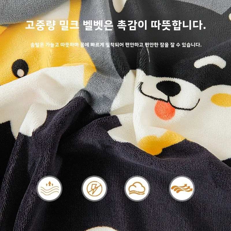 Class A Milk Velvet Bed Sheet Single Piece Winter Dormitory Children Double .5 Mignon Maimai Quilt Pill...