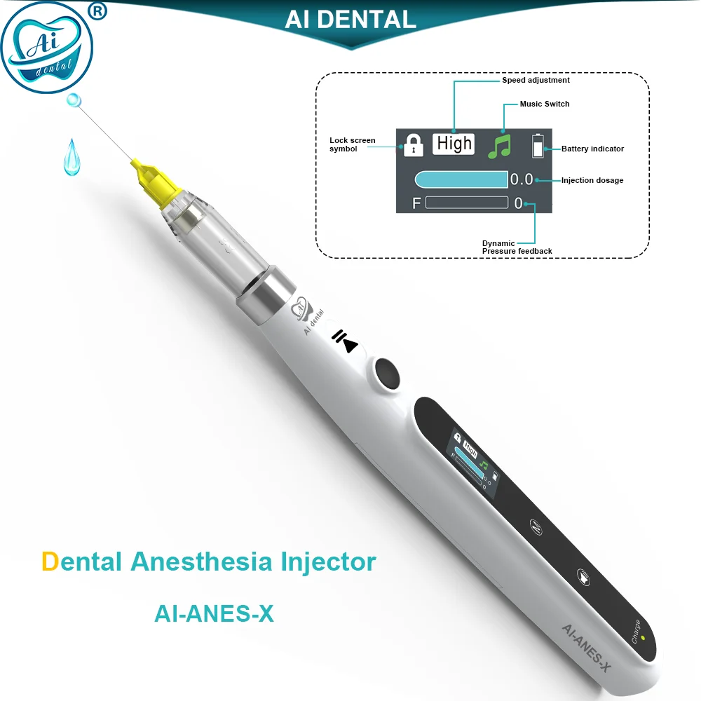 Oral Dental Endodontic Anesthesia Injector Booster Smart Painless Pen Battery Type For Adults Children AI-ANES-X