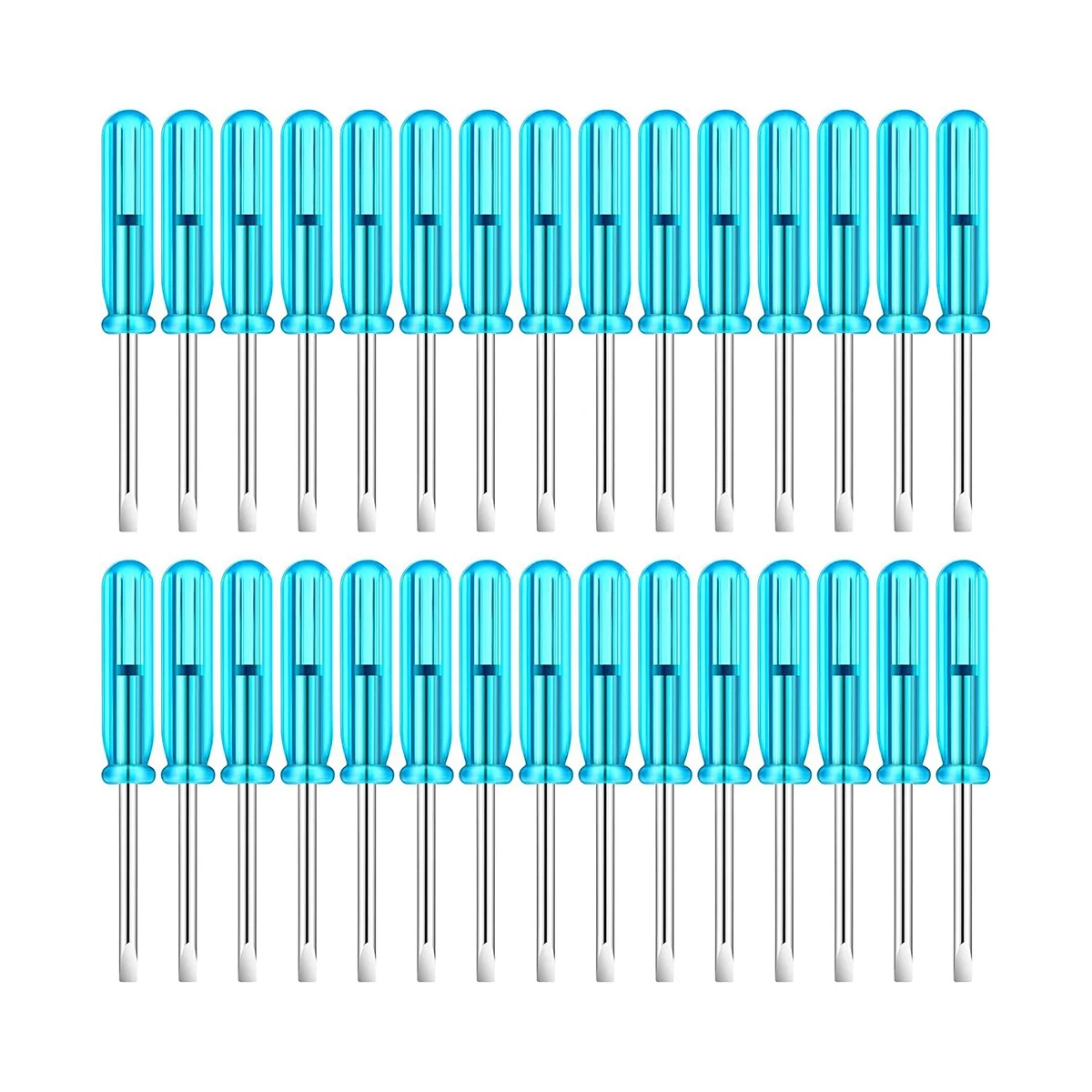 

100 шт. миниатюрная шлицевая отвертка, плоская головка 2,0 мм, длина 45 мм для ремонта мелких приборов