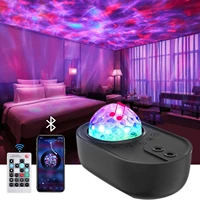 starry sky projector night light spaceship lamp colorful led projection lamp bluetooth speaker for kids bedroom home party decor