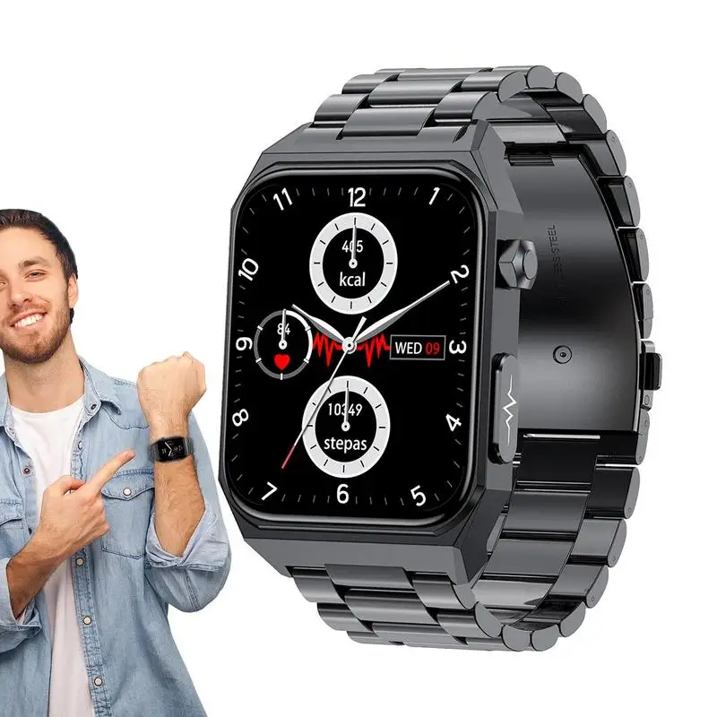 

Blood Glucose Monitoring Smartwatch HD Screen Sleep Tracking Sports Watch Pedometer Rechargeable Smartwatch HD Touch Screen