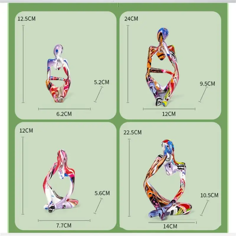 Абстрактная статуя домашняя дворная скульптура граффити спасательная фигурка