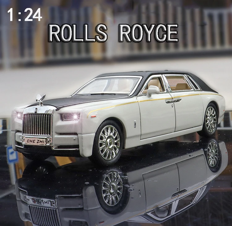 Модель машинки Rolls-Royce Phantom из 1/24 сплава имитация звусветильник коллекция игрушек