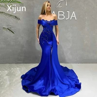 xijun appliques dignified sweetheart evening dresses mermaid off the shoulder party dresses sexy glitter vestidos de noche 2022