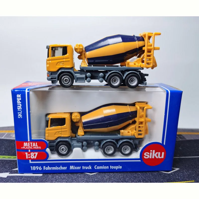 

Литый под давлением в масштабе 1:87, SIKU 1896 Scania миксер, модель из сплава, коллекция сувенирных украшений