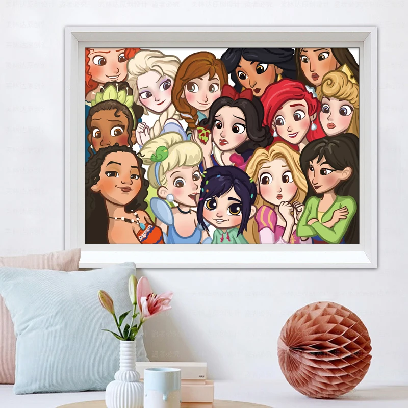 Дешево Рукоделие, коллекция «сделай сам» принцессы, наборы для вышивки крестиком, полный набор для вышивки, декор с мультяшными персонажами Pаспродажа Рукоделие, коллекция «сделай сам» принцессы, наборы для вышивки крестиком, полный набор для вышивки, декор с мультяшными персонажами