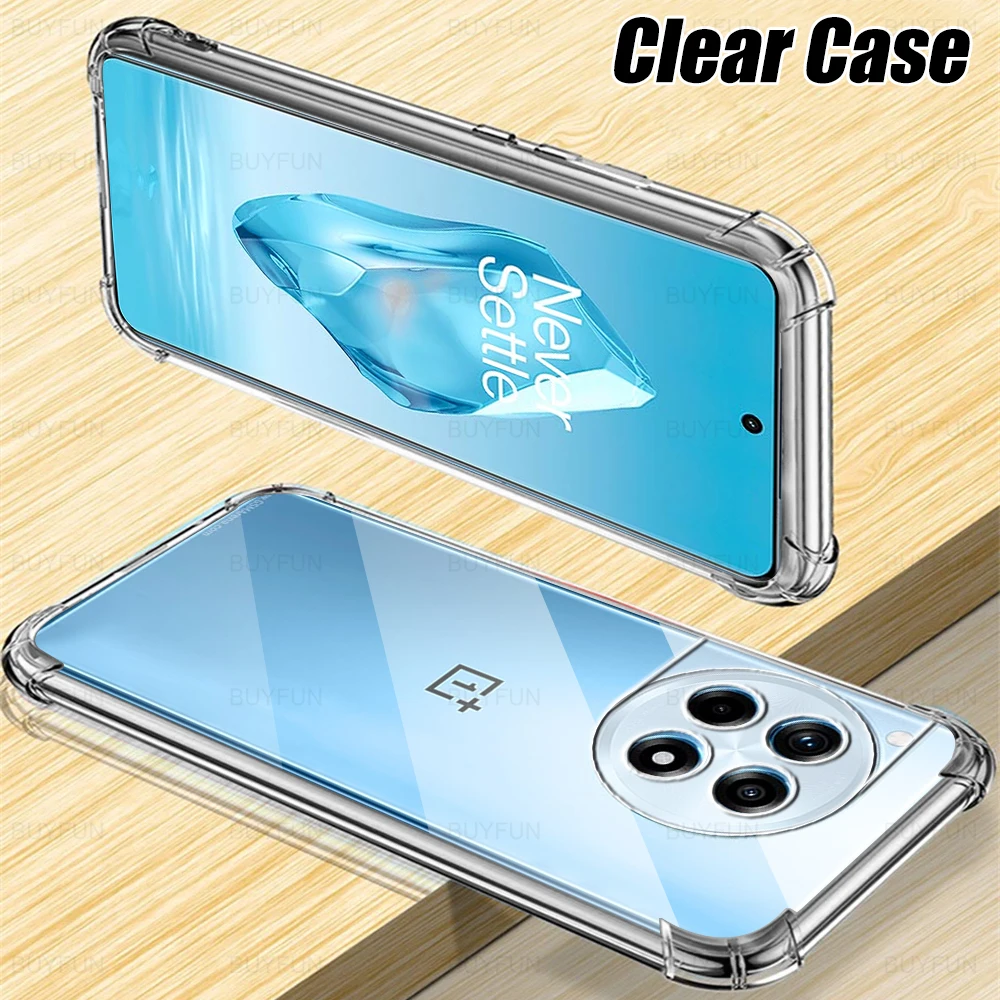 Прозрачная фоторамка для OnePlus 12R OnePlus12R мягкая задняя крышка One Plus Ace 3 Ace3 1 + 12 R R12