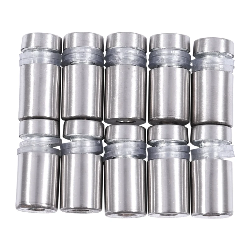 

HOT Stainless Steel Advertisement Screws Glass Standoff 12X20mm 10 Pcs