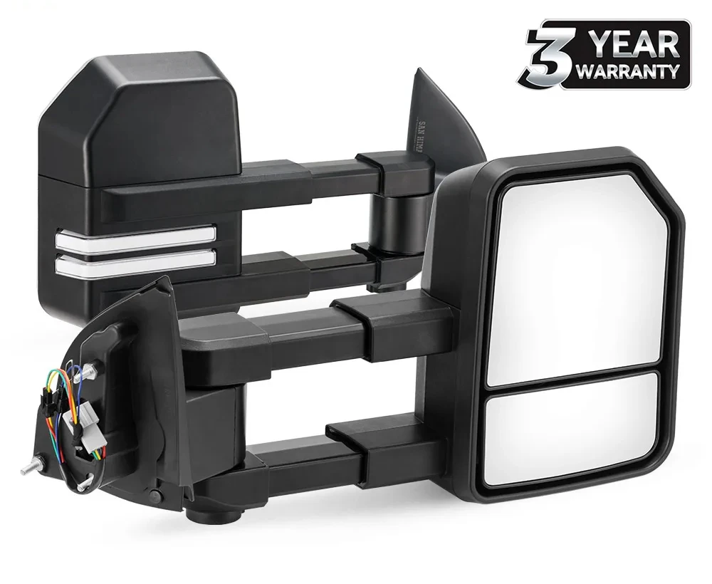 SAN HIMA черная пара светодиодных указателей поворота выдвижные буксировочные