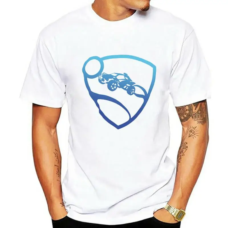 

2022 хлопковые футболки с коротким рукавом мужская одежда Rocket League голубая профессиональная светящаяся футболка премиум-класса