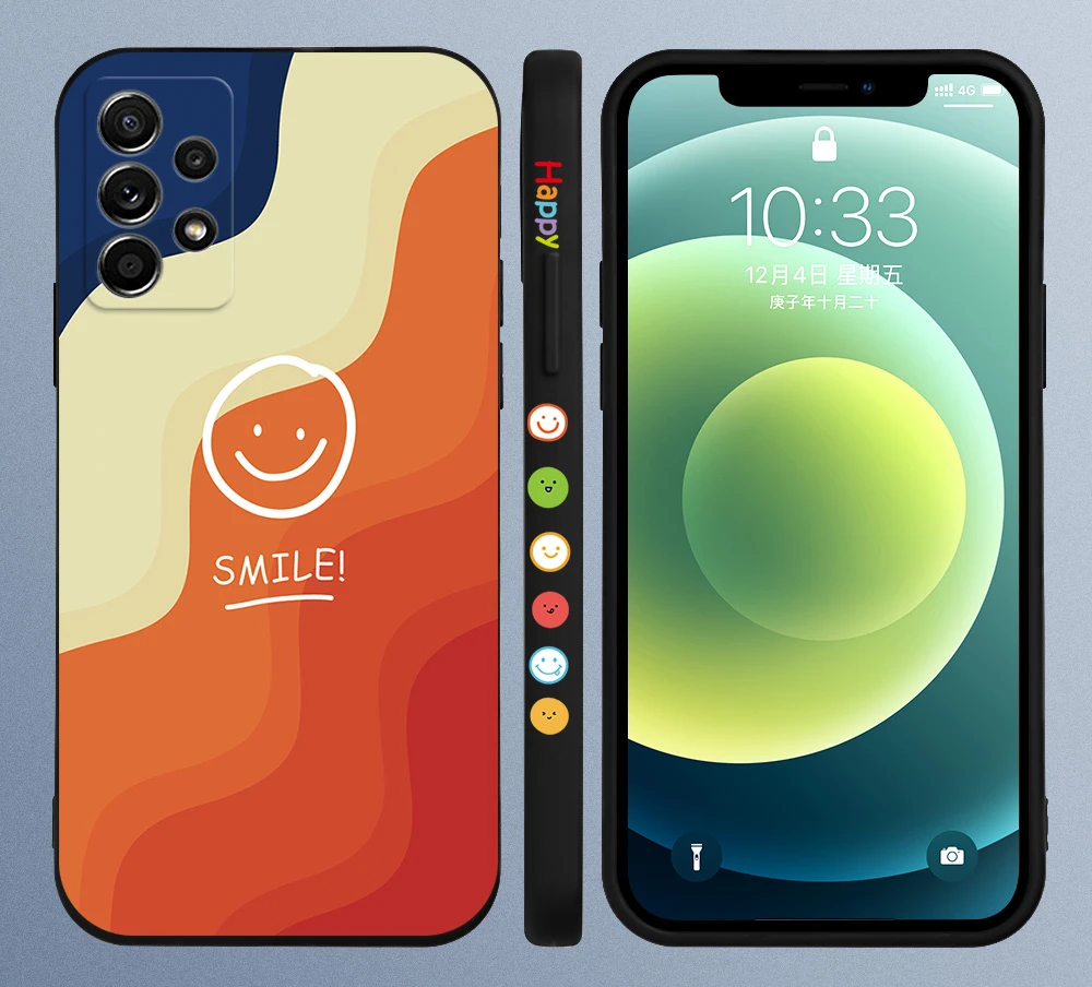 

Galaxy S22 Ultra Silicon S21 Ultra S20 FE S10 Plus 4G 5G Protective Cover Creative Graffiti Painted Shell Cover