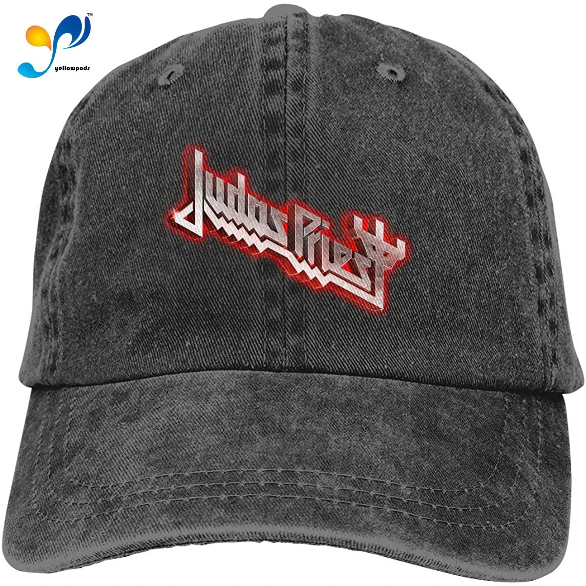 

Hats For Women Judas Priest Logo Unisex Vintage Jeans Baseball Hat Adjustable Denim Cap Trucker Hat