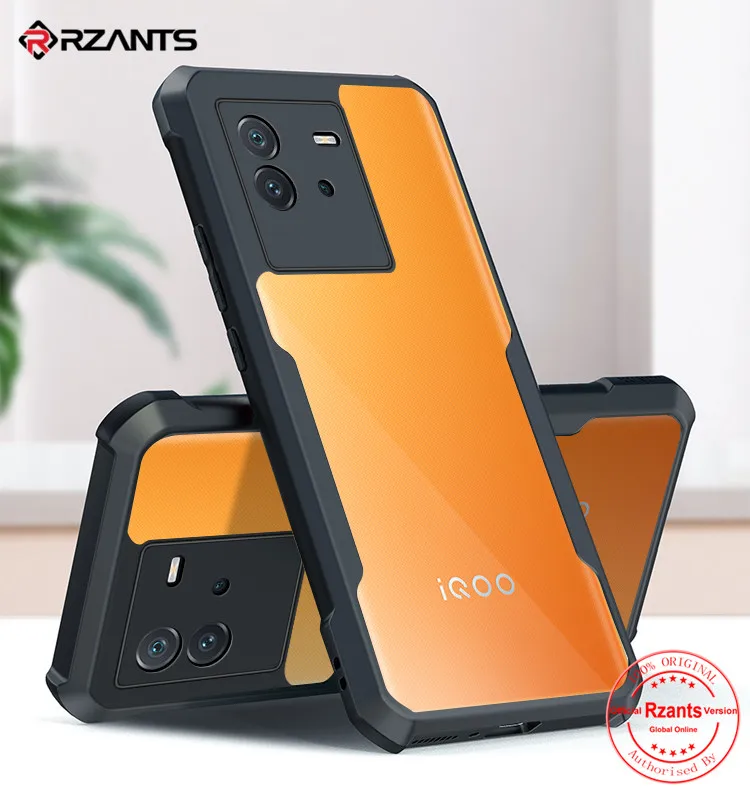 

Rzants For VIVO IQOO Neo 6 Slim Thin Case Hard [Beetle] Shockproof High Crystal Clear Cover Phone Casing