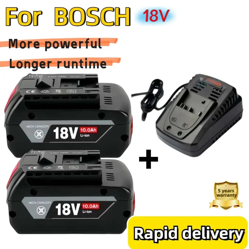 Аутентичный аккумулятор для электроинструментов BOSCH 18 В 10 Ач GSB185-Ll GDS400 GWS180-Ll GDR180