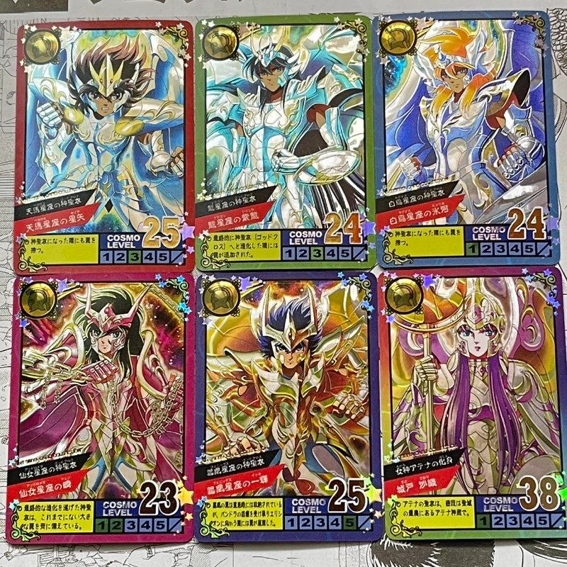 

Anime Saint Seiya Surrounding Rare Characters Xing Shi Saori Kido Shiryu wink Flash Card Children's Hobbies Collection Toy Gifts